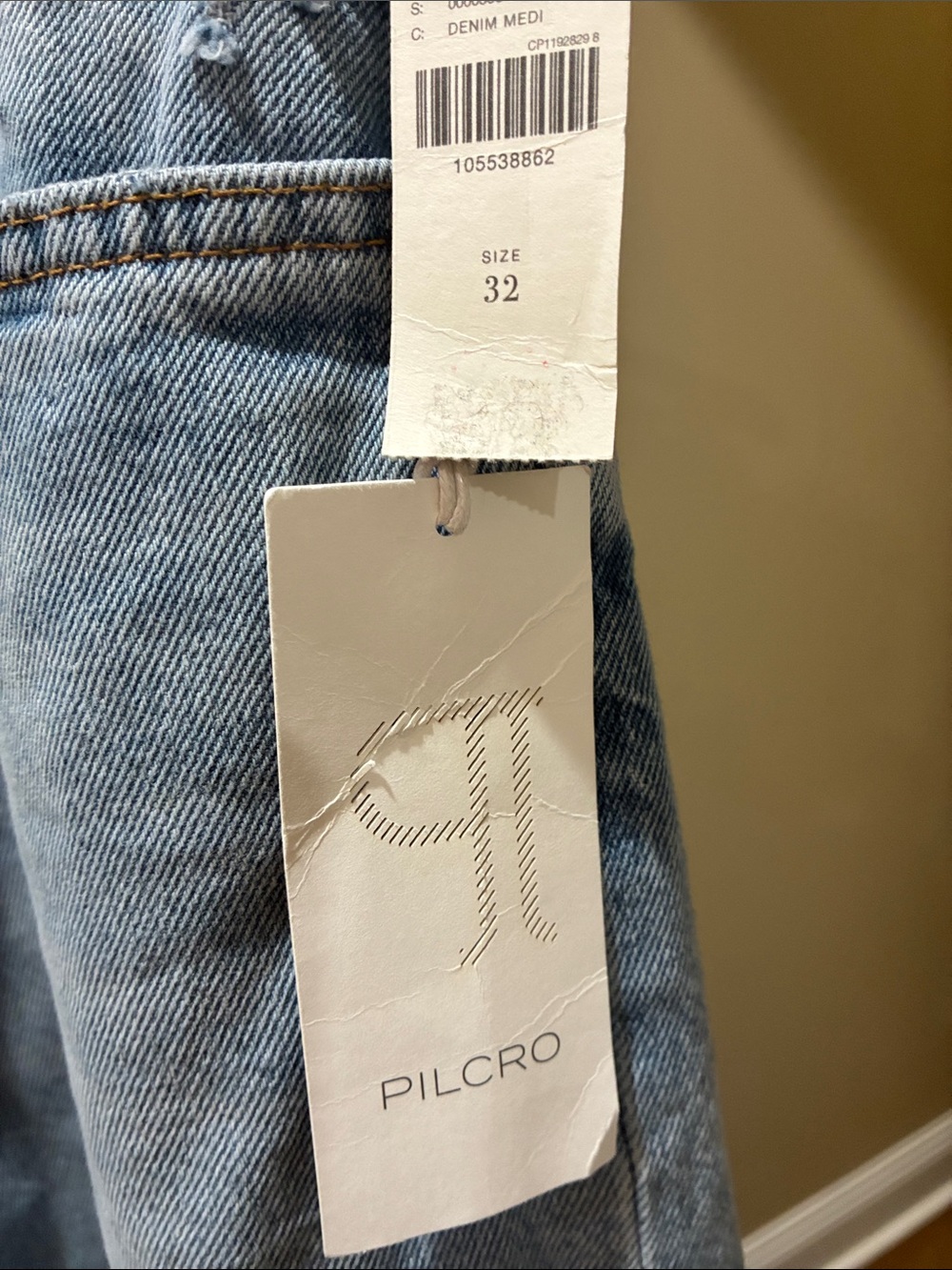 Pilcro Light Wash Denim Jean Shorts - Picture 2 of 7